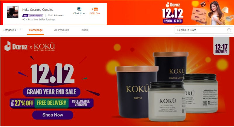 Launch of Koku's newly redesigned Daraz store.